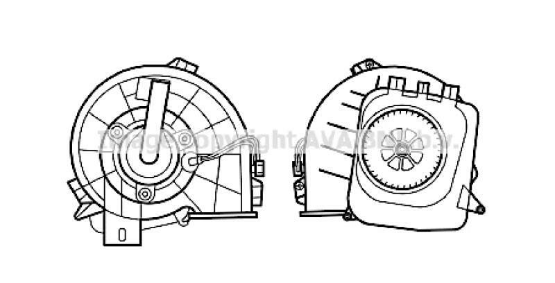 AVA QUALITY COOLING Elektromotor, Innenraumgebläse