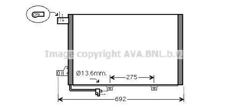 AVA QUALITY COOLING Kondensator, Klimaanlage