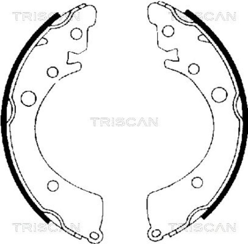 TRISCAN Brake Shoe Set