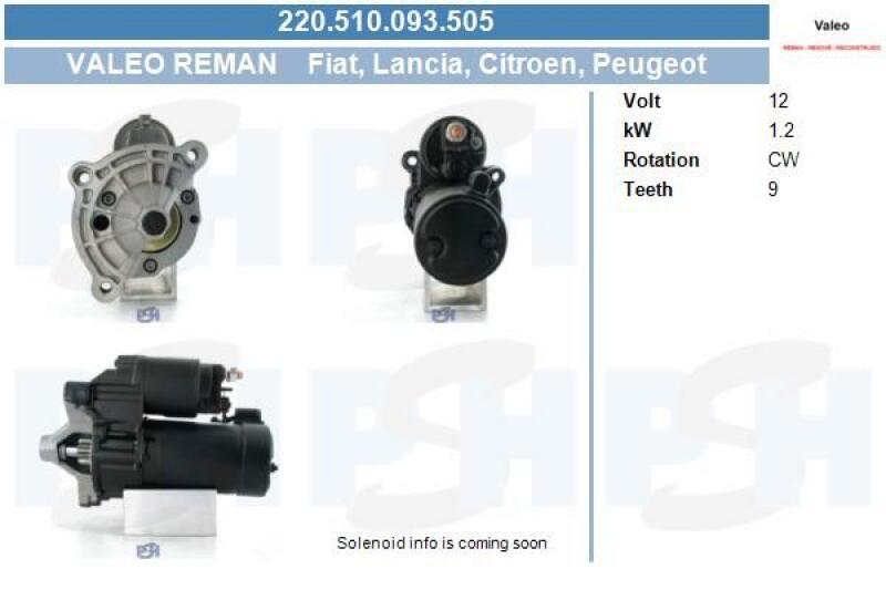 BV PSH Starter Valeo Reman