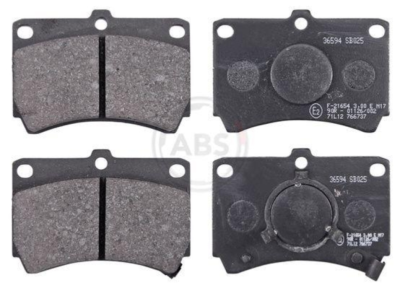 A.B.S. Bremsbelagsatz, Scheibenbremse 36594