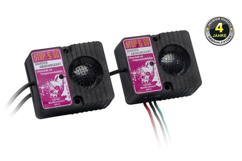 STOP&GO Marderschutz 2 Lautsprecher Ultraschallgerät