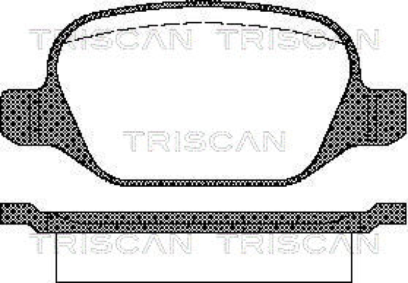 TRISCAN Bremsbelagsatz, Scheibenbremse