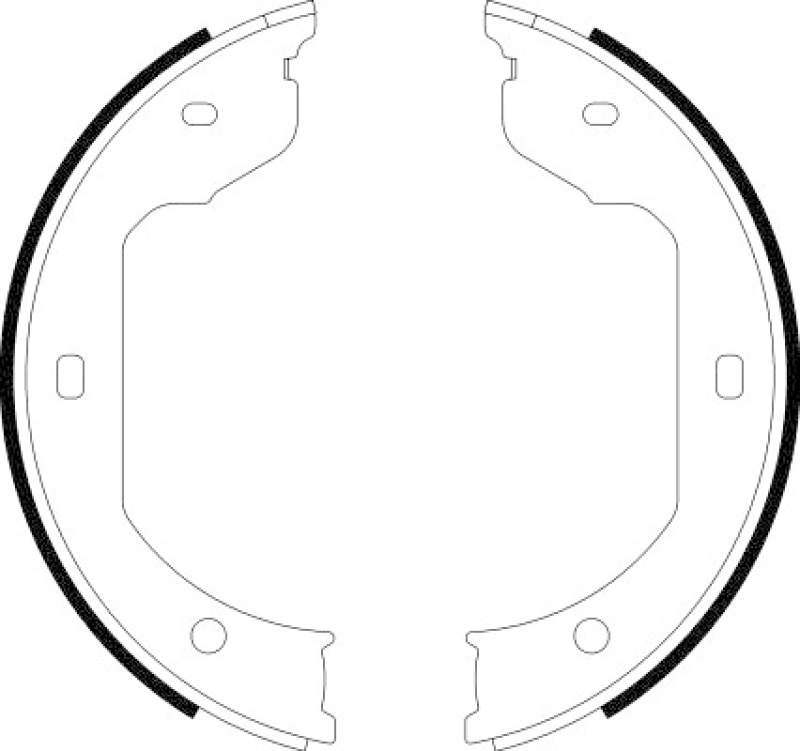 HELLA Bremsbackensatz, Feststellbremse