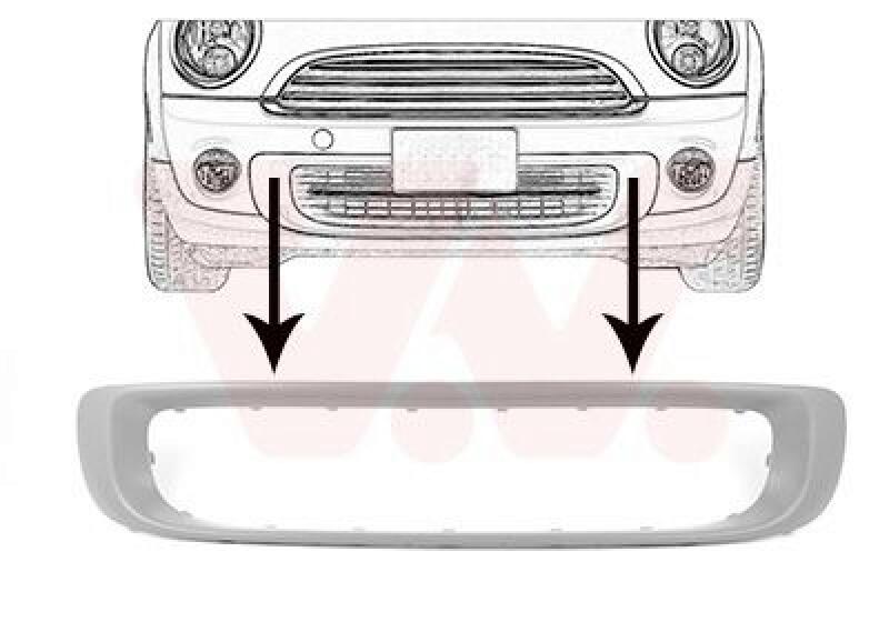 VAN WEZEL Ventilation Grille, bumper