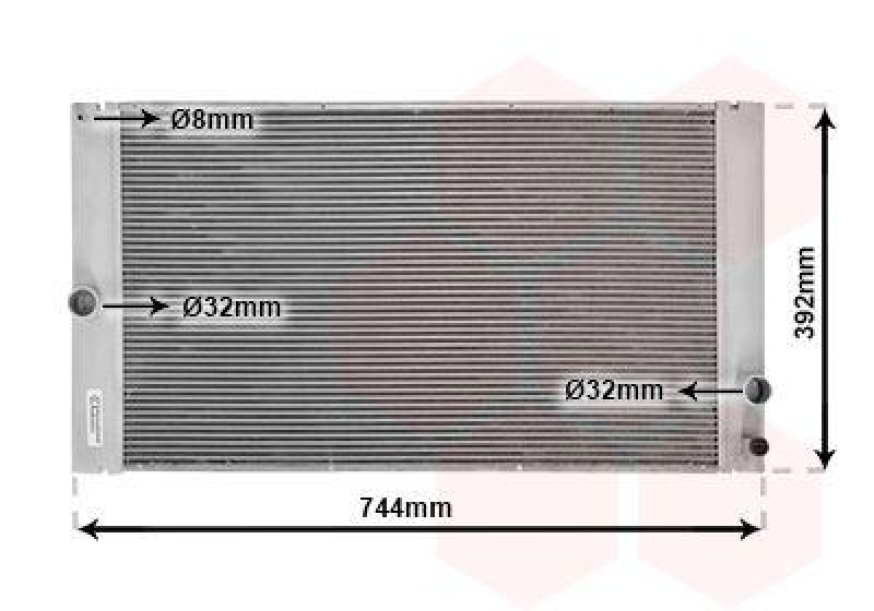 VAN WEZEL Radiator, engine cooling