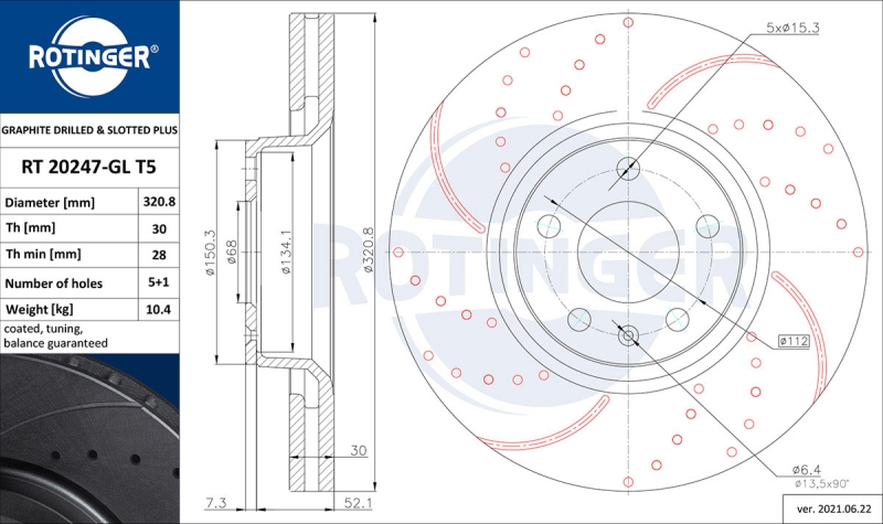 2x ROTINGER Bremsscheibe