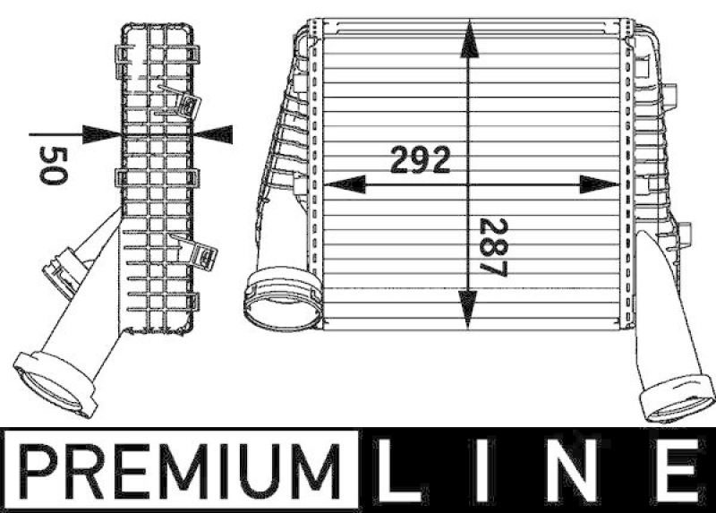 MAHLE Ladeluftkühler BEHR *** PREMIUM LINE ***