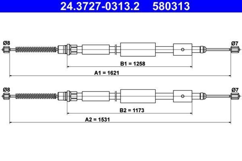 ATE Cable, parking brake