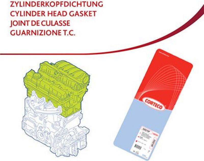 CORTECO Dichtung Zylinderkopf Zylinderkopfdichtung Kopfdichtung