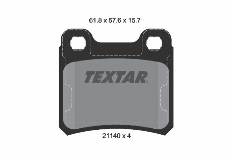 TEXTAR Bremsbelagsatz, Scheibenbremse Q+ 2114001