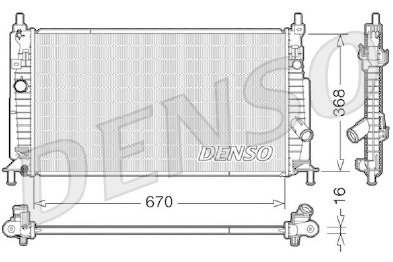 DENSO Radiator, engine cooling