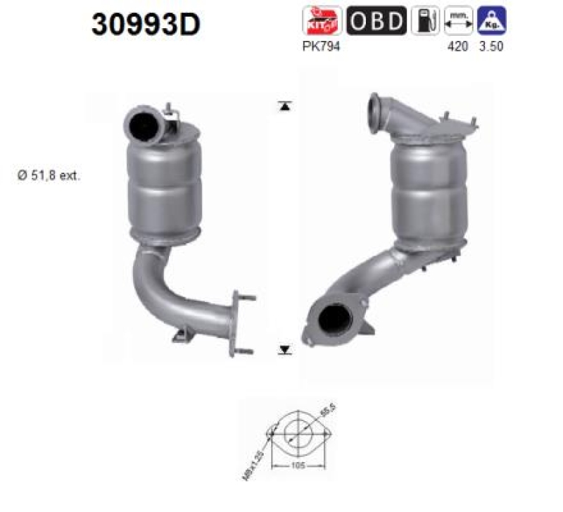 AS Katalysator 30993D
