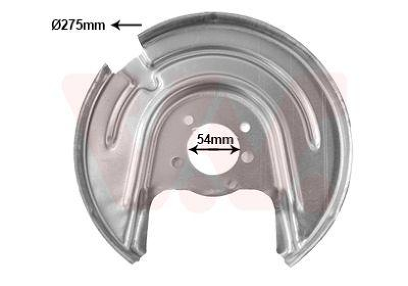 VAN WEZEL Spritzblech, Bremsscheibe 7624374