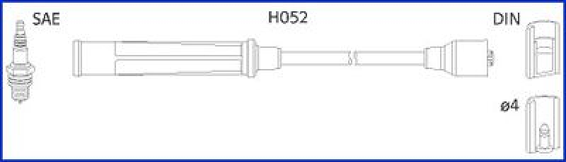 HITACHI Ignition Cable Kit Hueco
