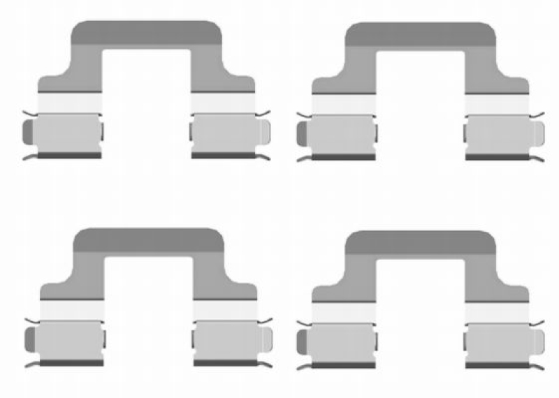 HELLA Accessory Kit, disc brake pad