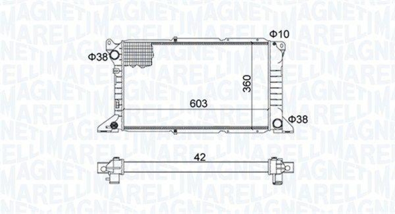 MAGNETI MARELLI Radiator, engine cooling