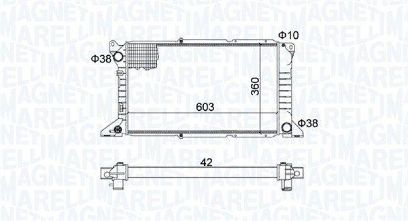 MAGNETI MARELLI Kühler, Motorkühlung