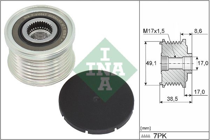 INA Generatorfreilauf 535 0344 10