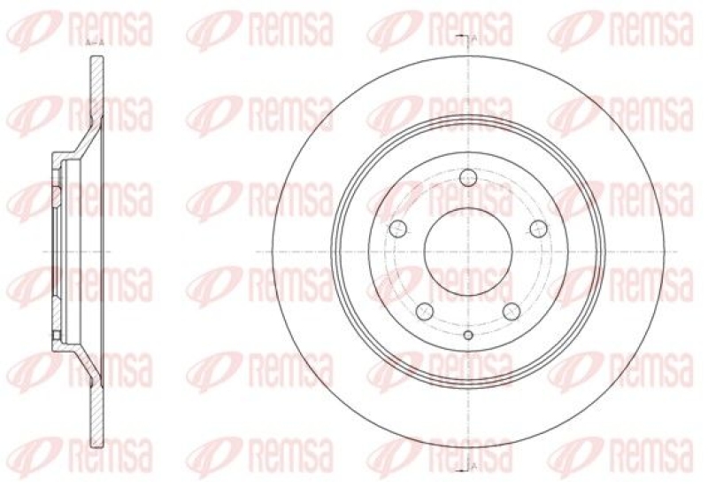 2x REMSA Brake Disc