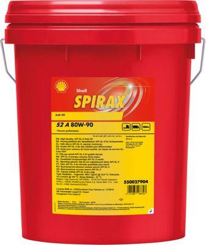 SHELL Transmission Oil Spirax S2 A 80W-90