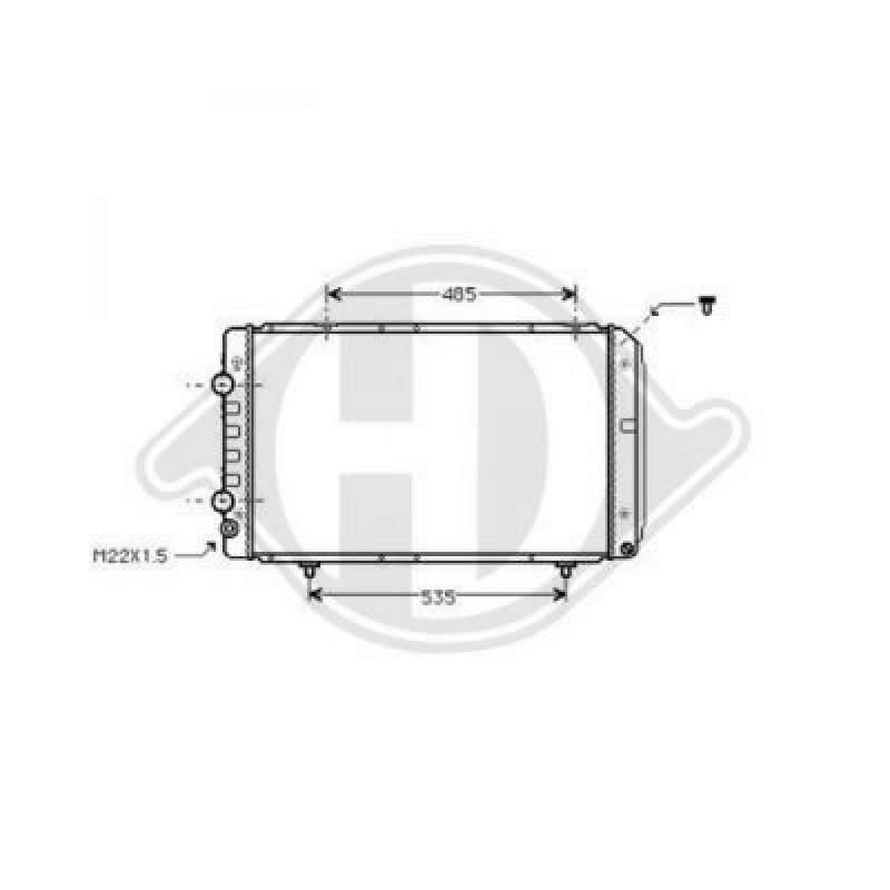 DIEDERICHS Radiator, engine cooling DIEDERICHS Climate