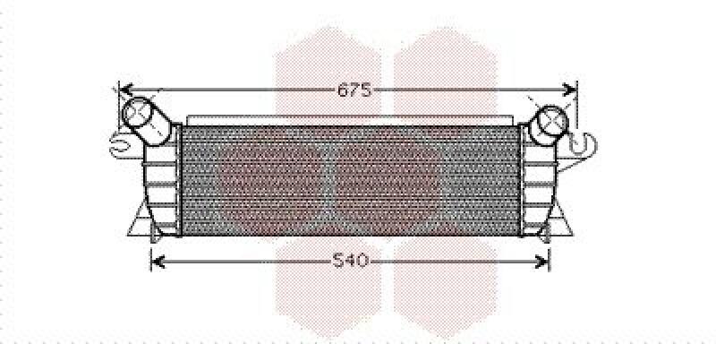 VAN WEZEL Intercooler, charger