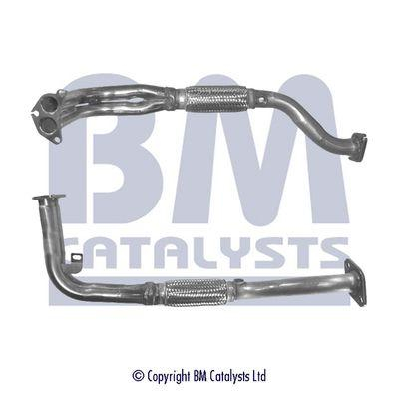 BM Catalysts Abgasrohr Vorne passend für Hyundai Accent 1 1.3 12V 1.5 16V