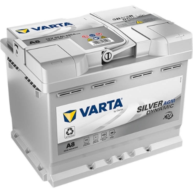 VARTA Starterbatterie SILVER dynamic AGM 60Ah 680A