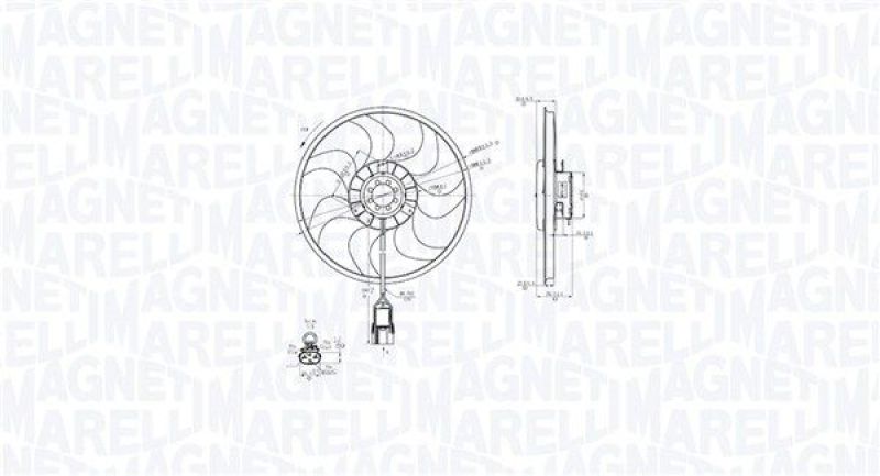 MAGNETI MARELLI Lüfter, Motorkühlung