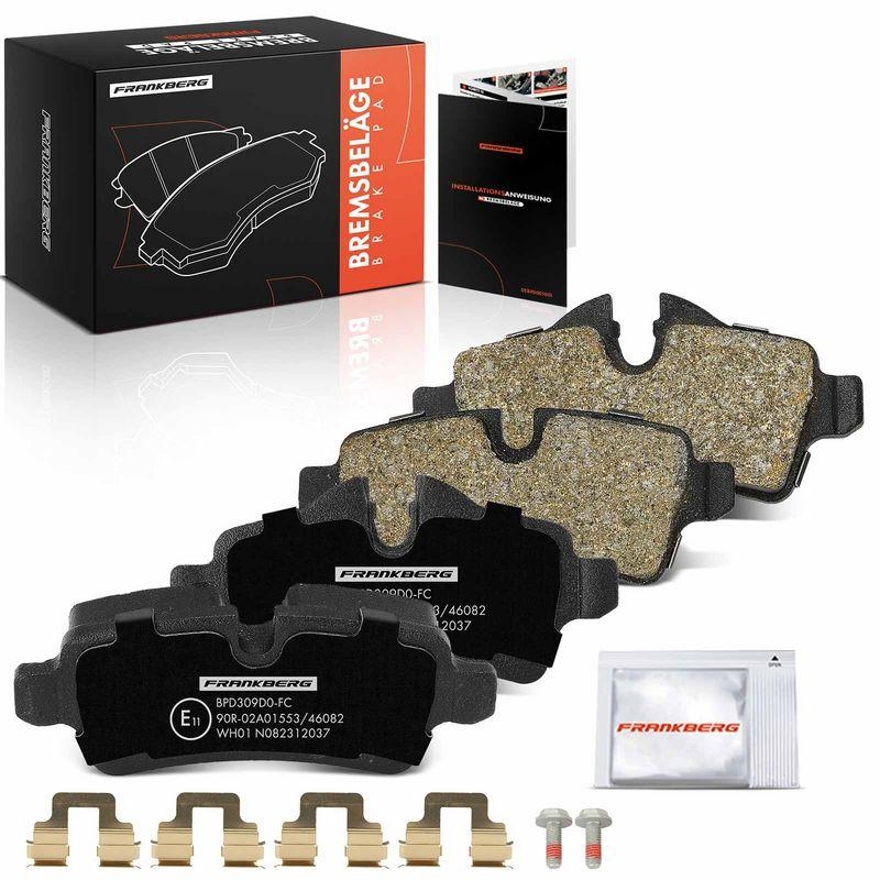 4x Frankberg Bremsbel&auml;ge Hinterachse 5481FB0029757