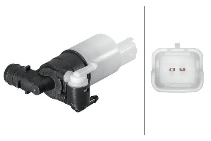 HELLA Waschwasserpumpe, Scheibenreinigung 8TW 006 848-161