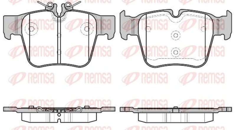 REMSA Brake Pad Set, disc brake