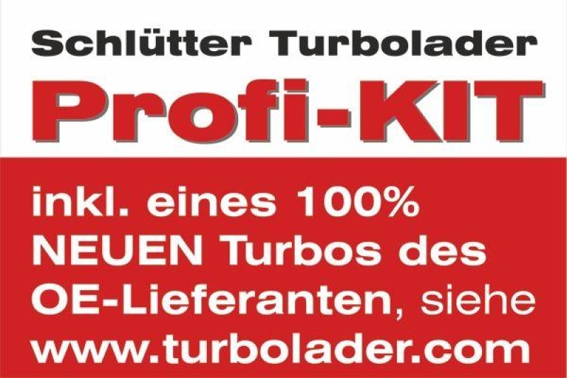 SCHLÜTTER TURBOLADER Lader, Aufladung PROFI PLUS- mit orig. MITSUBISHI T...