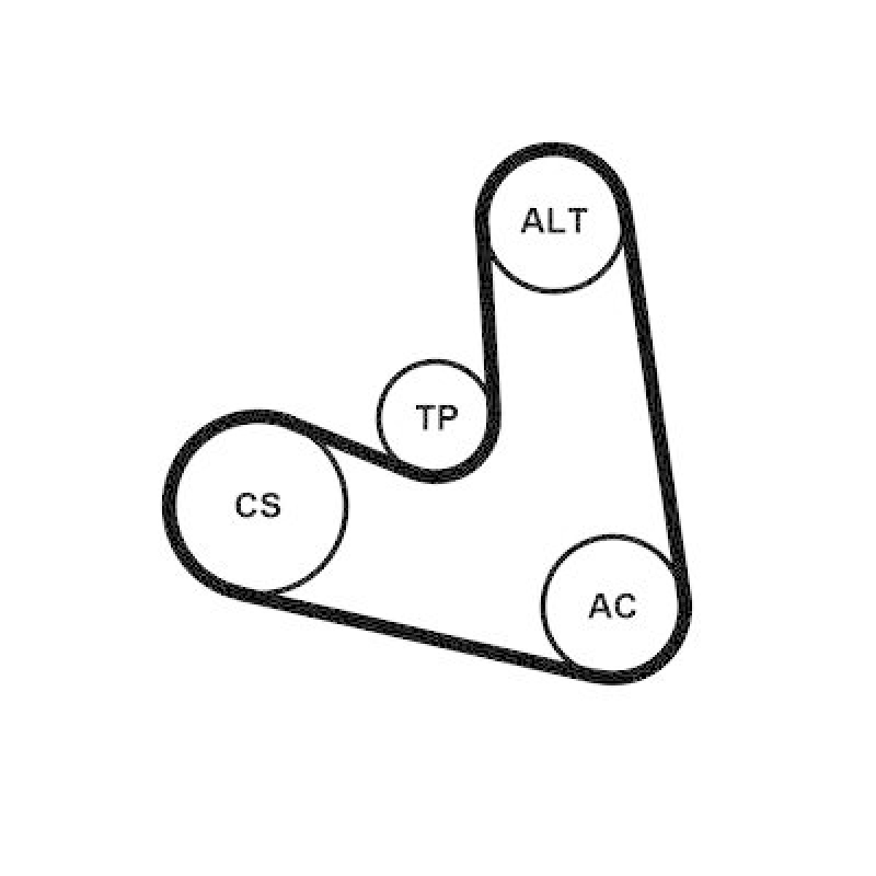 CONTINENTAL CTAM Keilrippenriemensatz 4PK654K1
