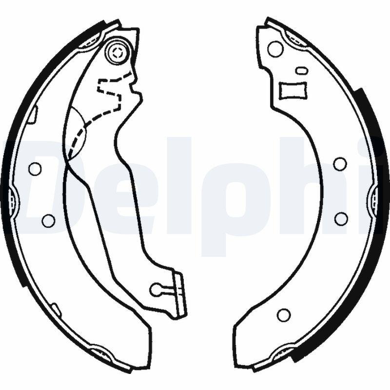 DELPHI Bremsbackensatz LS1249