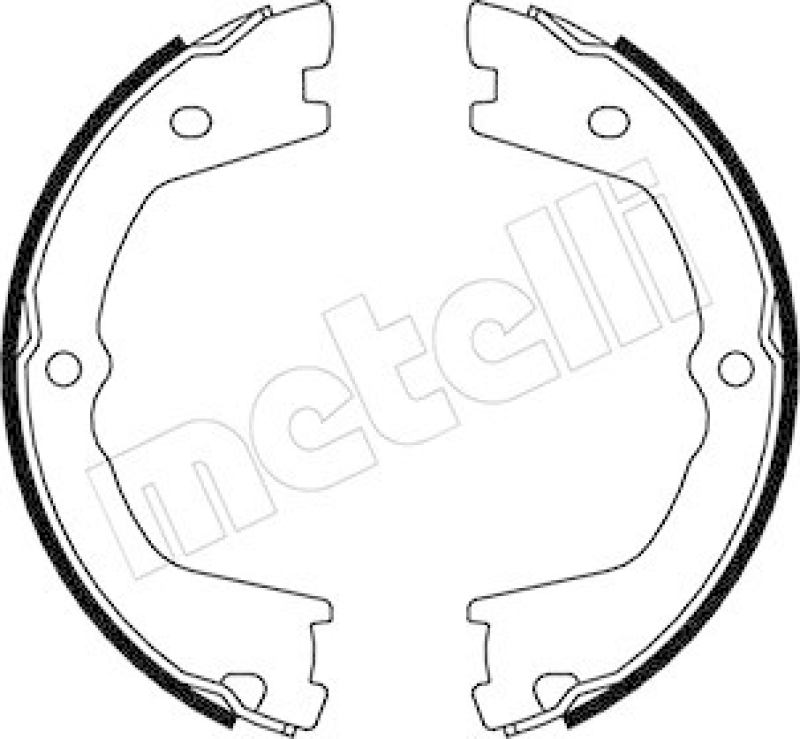 METELLI Brake Shoe Set, parking brake