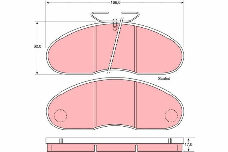 TRW Brake Pad Set, disc brake