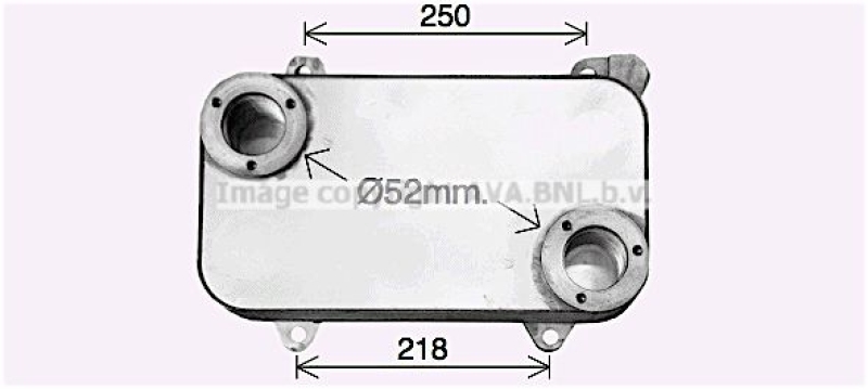 AVA QUALITY COOLING Oil Cooler, retarder