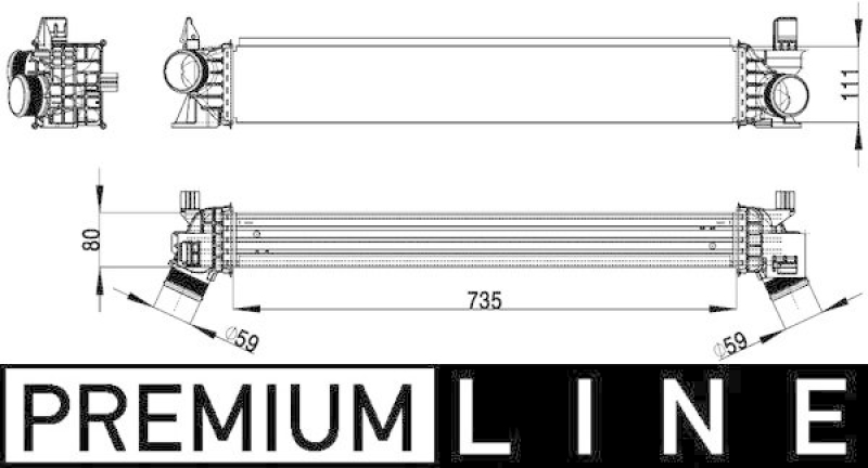 MAHLE Ladeluftkühler BEHR *** PREMIUM LINE ***