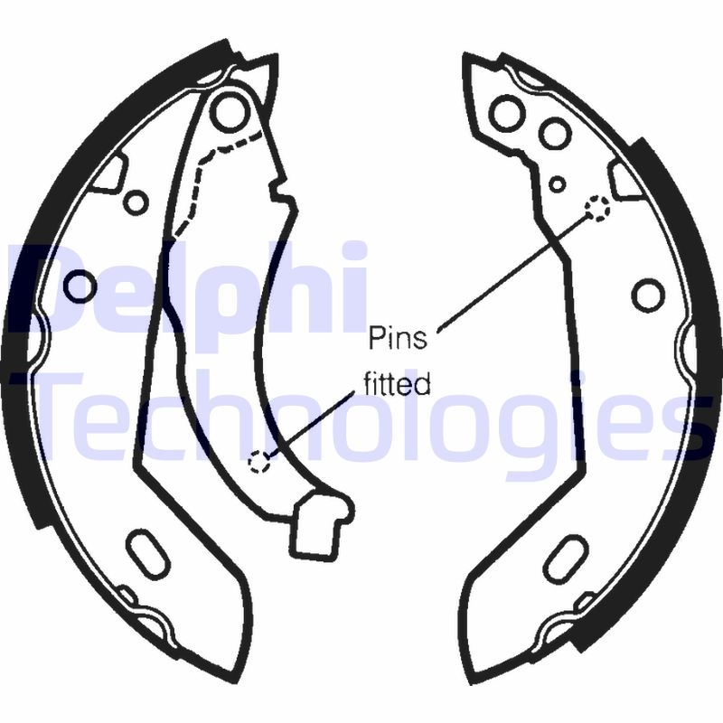 DELPHI Bremsbackensatz LS1250