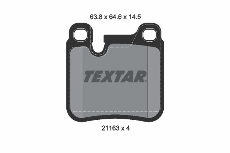 TEXTAR Bremsbelagsatz, Scheibenbremse Q+