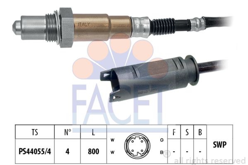 FACET Lambdasonde Made in Italy - OE Equivalent