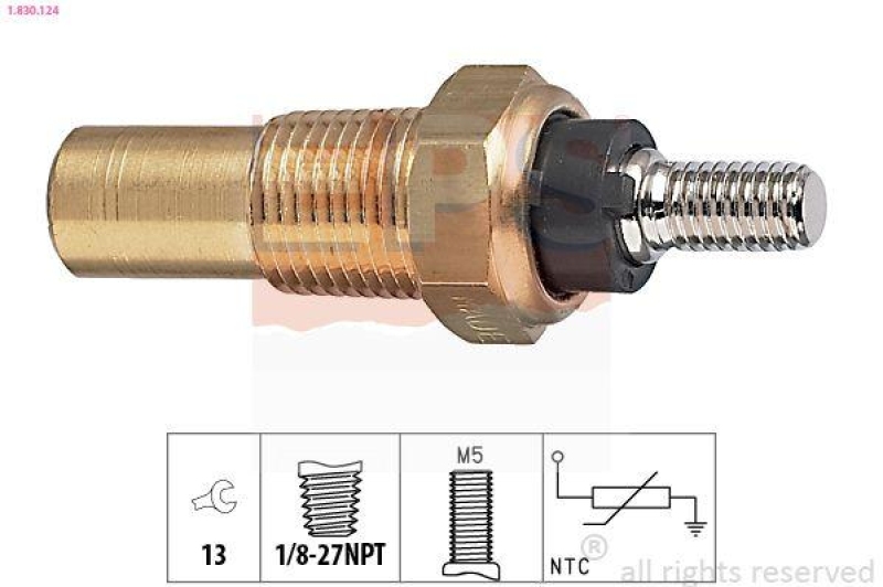 EPS Sensor, Kühlmitteltemperatur Made in Italy - OE Equivalent