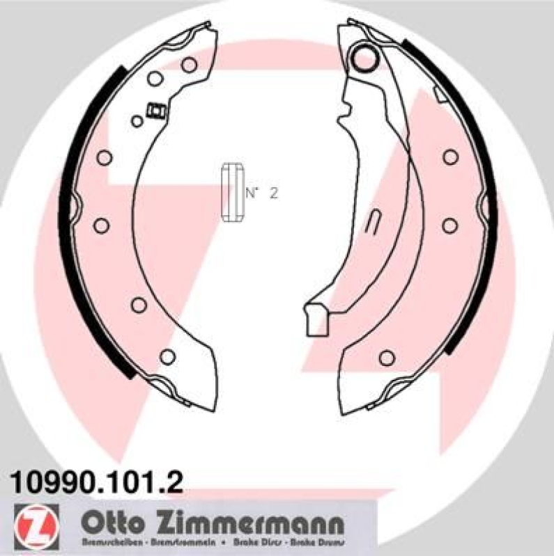 ZIMMERMANN Brake Shoe Set