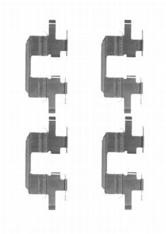 HELLA Accessory Kit, disc brake pad