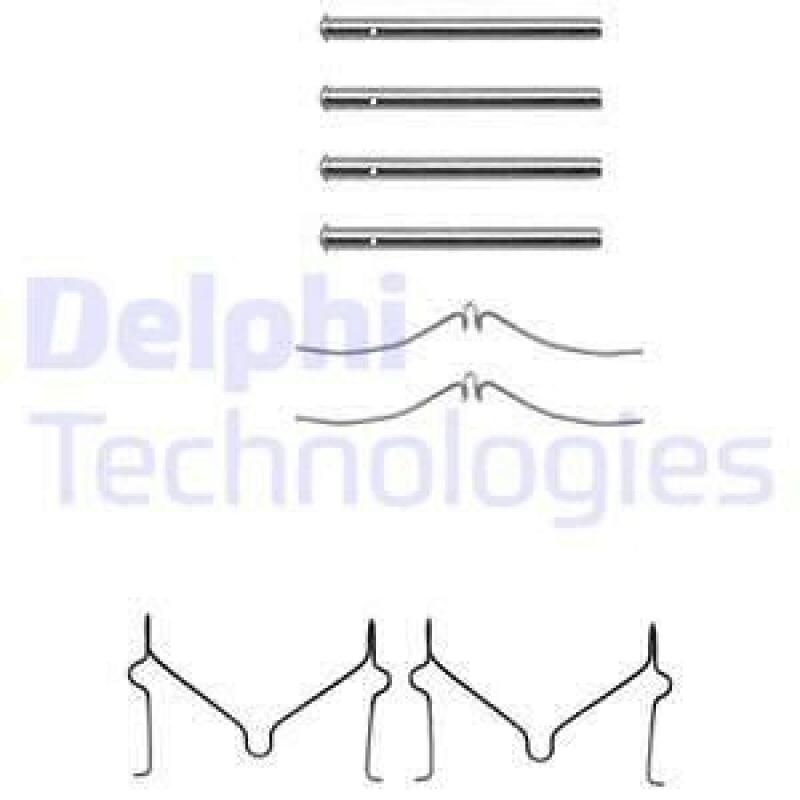 DELPHI Zubehörsatz, Scheibenbremsbelag