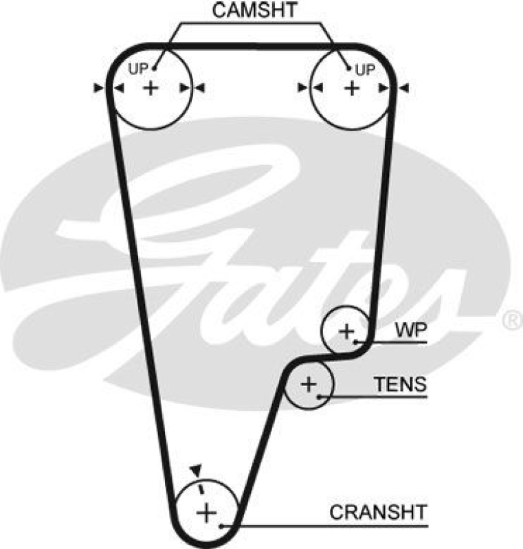 GATES Timing Belt PowerGrip&reg;