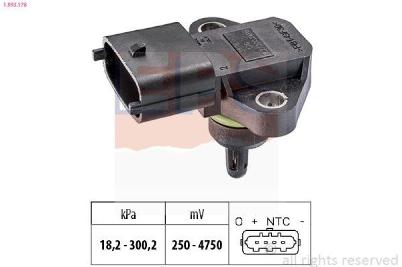 EPS Luftdrucksensor, Höhenanpassung Made in Italy - OE Equivalent