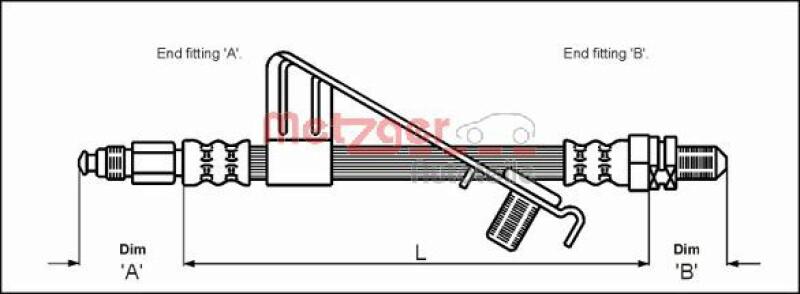 METZGER Bremsschlauch 4112527